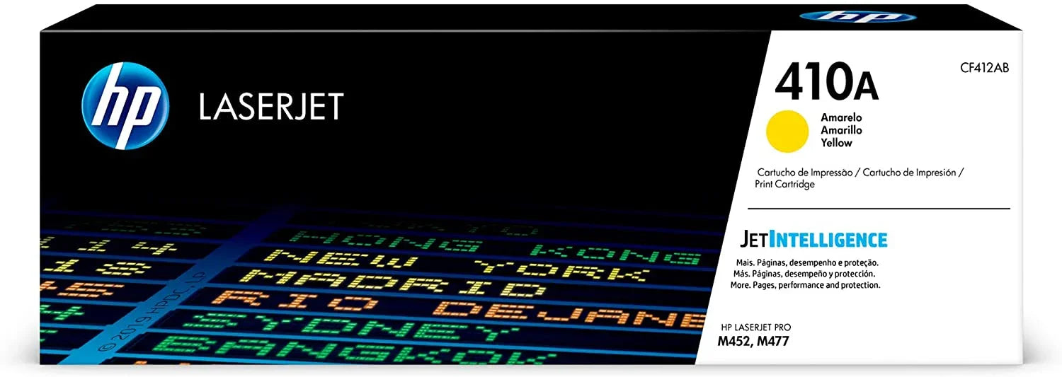 HP 410A Laserjet Toner Cartridge, Yellow - CF412A - eBuy UAE